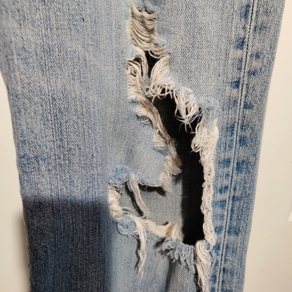 X2 Denim Laboratory #M42 boot cut destructed & distressed jeans mens size 36/34 - Picture 14 of 15
